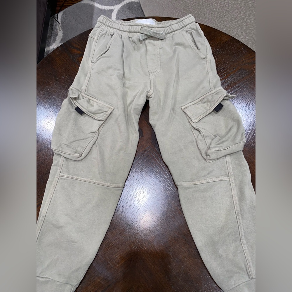 Zara boys Beige Cargo Joggers